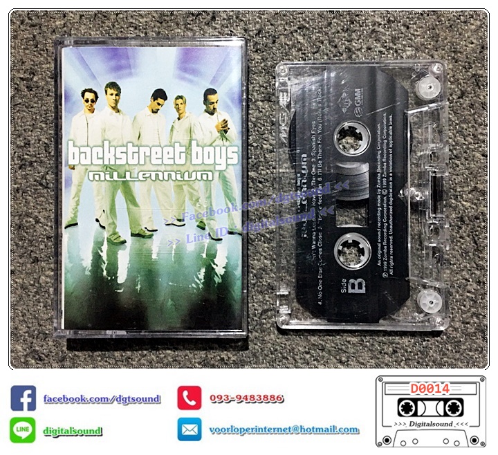 เทปคาสเซ็ท แบ็คตรีทบอยส์ Backstreet Boys อัลบั้ม Millennium