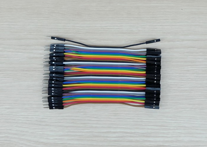 10cm Cable jumper 40P Male-Female (ผู้-เมีย)