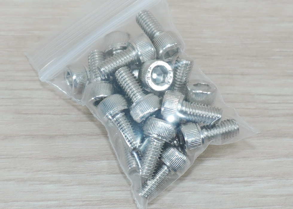Hex Socket Cap Screw M5x10mm Nickel-plated (20ตัว/ถุง)