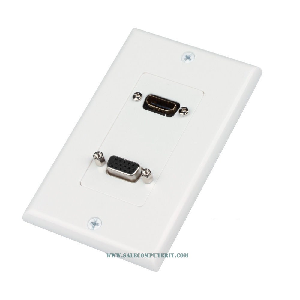 OutLet HDMI 1 Port VGA 1 Port พลาสติก
