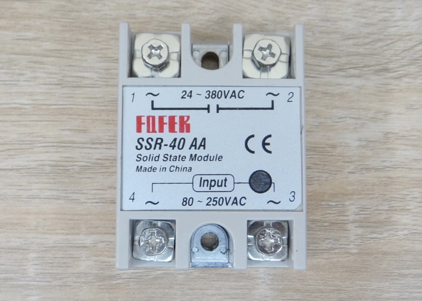 Solid State Relay SSR-40AA, 40A (24-380VAC / 80-250VAC)