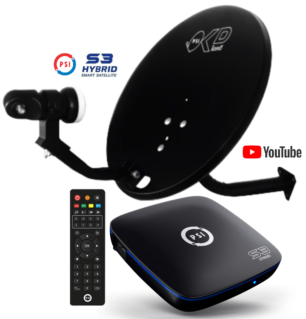 ชุดจานดาวเทียม PSI OKD 35 CM.+PSI S3 Hybrid ราคา 1,350 บาท ดูฟรี ไม่มีรายเดือน พร้อมติดตั้งเพียง 1‚900 บาท รับประกัน 1 ปีเต็ม