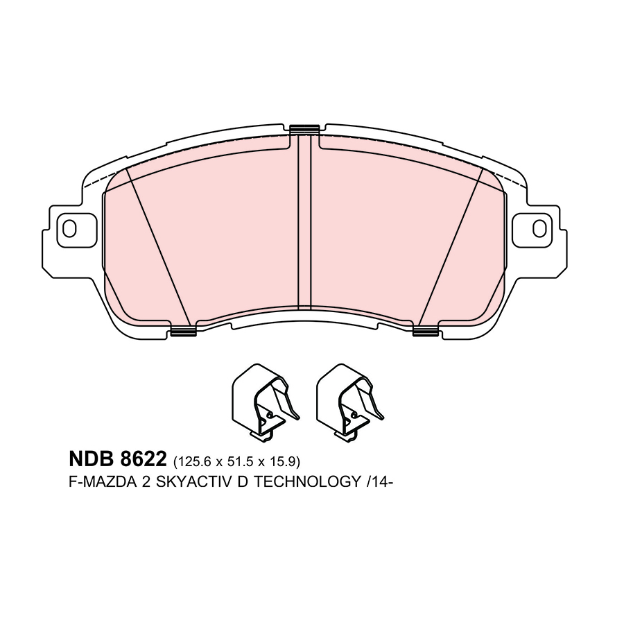 ผ้าเบรค Nexzter ProSpec - Mazda2 Skyactiv ปี 14-19 (หน้า)