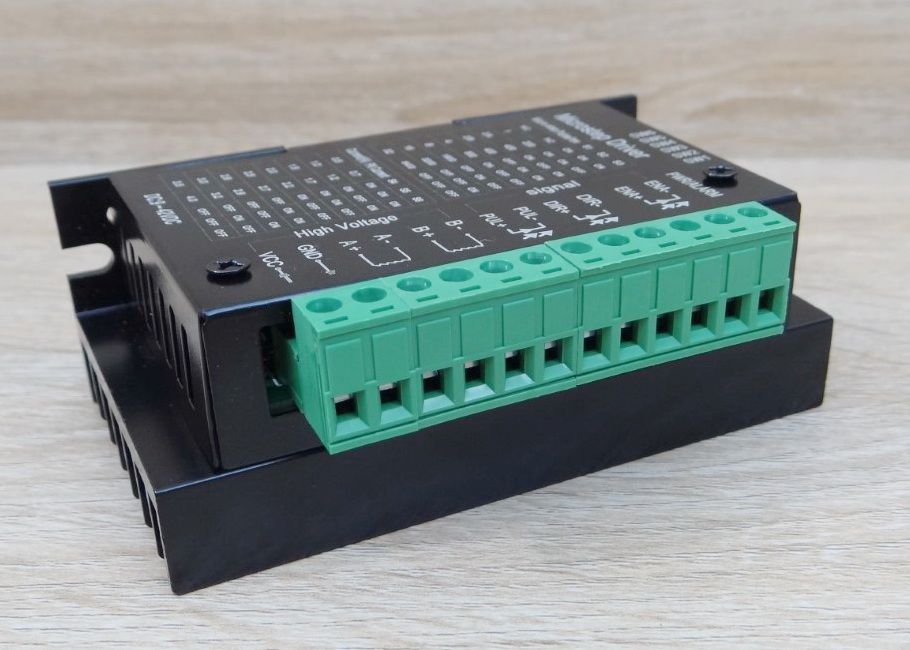 TB6600 Microstep Driver Peak 4A, 9-42 VDC [Aluminum Cover] 2-Phase