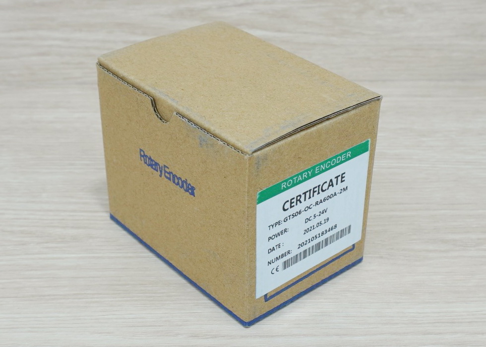 600P/R Rotary Encoder (GTS06-OC-RA600A-2M) Shaft 6mm, NPN, 5-24VDC, Cable 2M