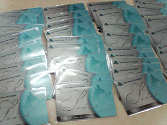 บัตรเมทัลลิก บัตรพื้นประกายเงิน