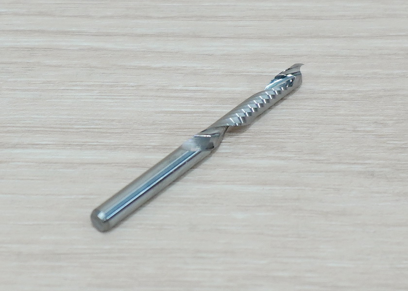 Wood/Acrylic - 4x4x25mm Single Flute Bit Carbide End Mill (SHKxCEDxCEL) เกรด 3A