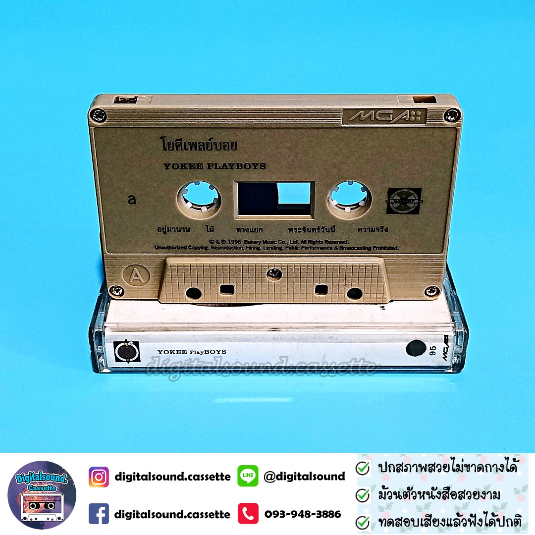 เทปเพลง เทปคาสเซ็ท โยคีเพลย์บอย Yokee Playboy อัลบั้ม Yokee Playboys ม้วน Sample