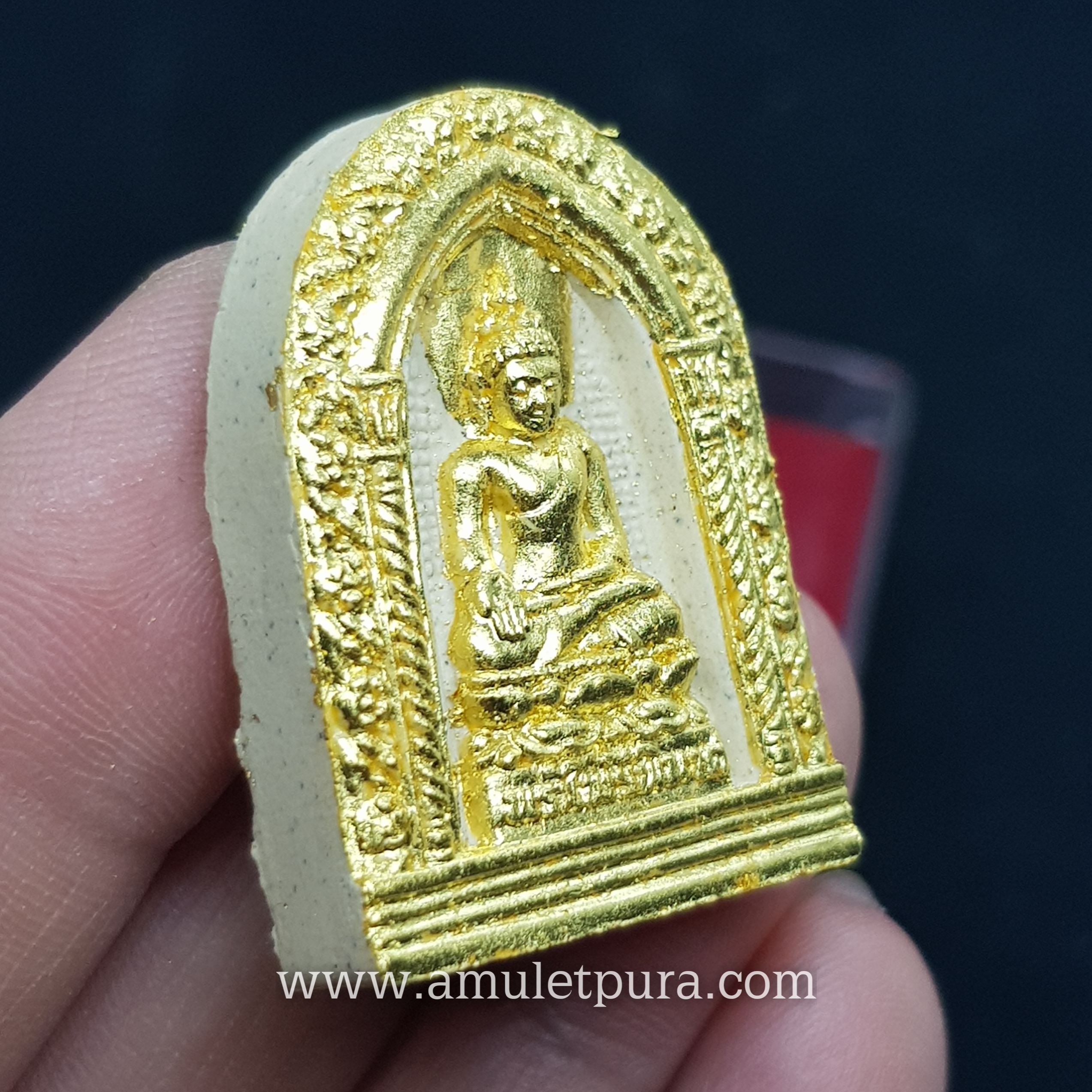 พระผงไพรีพินาศ (ปิดทองบางส่วน) ปี53 วัดบวรนิเวศวิหาร กรุงเทพมหานคร