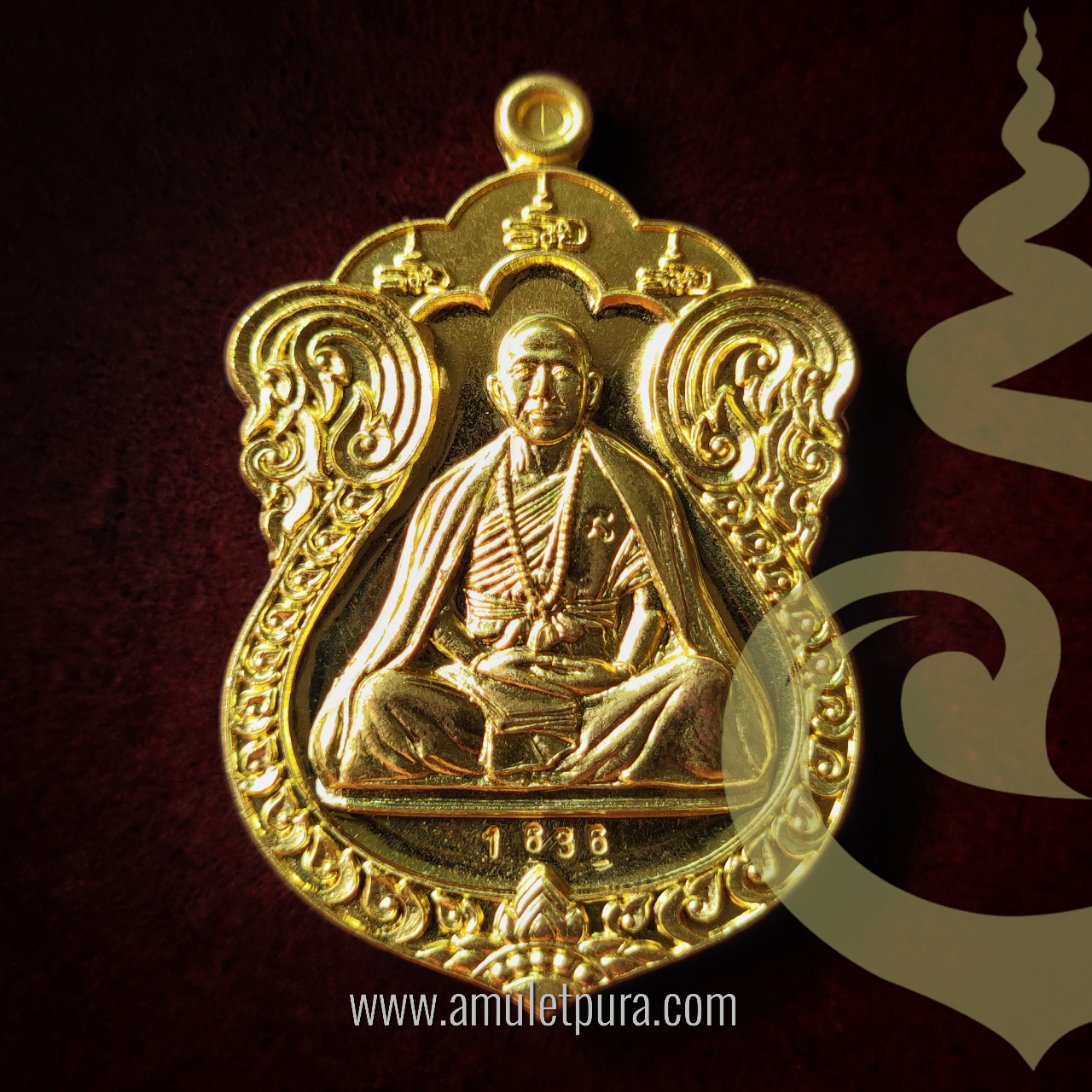 เหรียญเสมา รุ่นเจริญพร (เนื้อทองระฆัง) ปี55 ครูบาอริยชาติ วัดแสงแก้วโพธิญาณ จ.เชียงราย (มีโค้ด หมายเลข 1636)