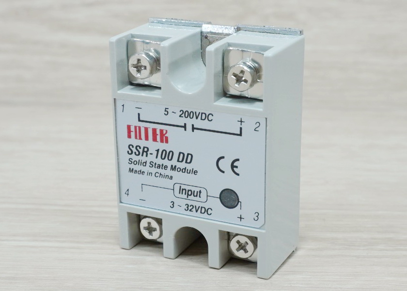 Solid State Relay SSR-100DD, 100A (5-200VDC /3-32VDC)