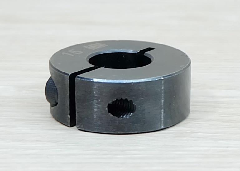 SCS 15x34x13 mm (IDxODxThickness) 45 Steel - Open type optical axis fixing ring