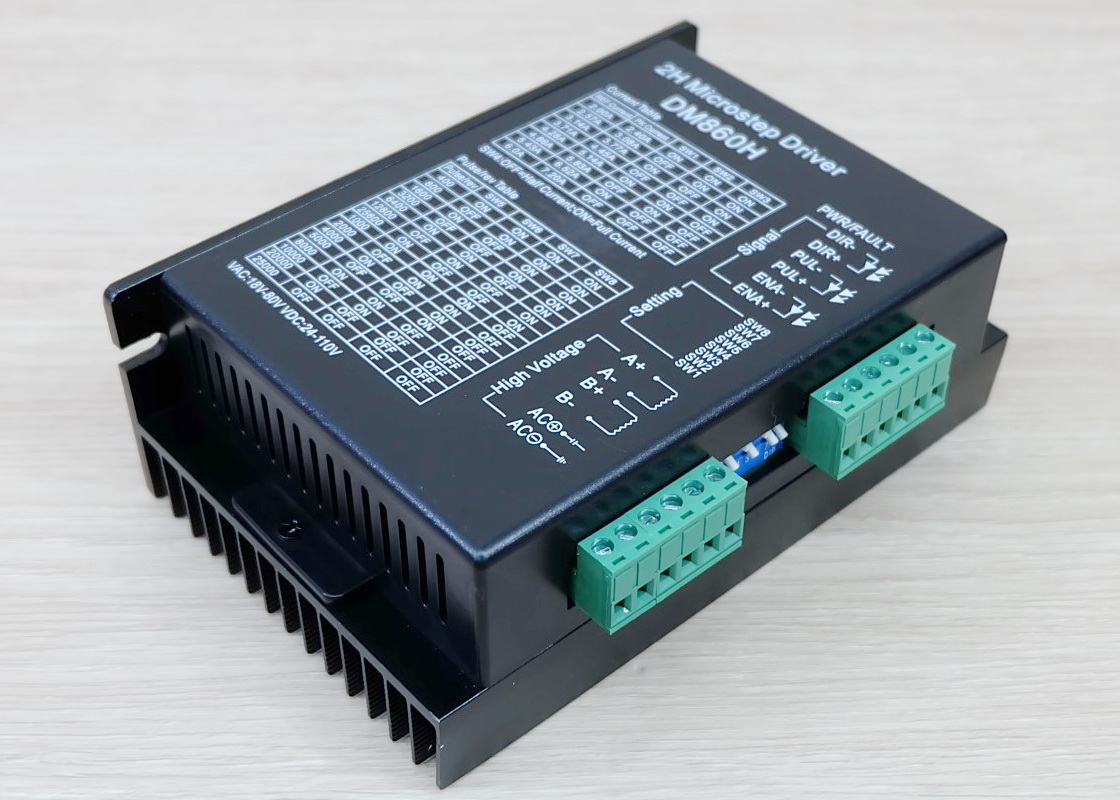 DM860H (Jiawen) Microstep Driver Peak 7.2A, 24-110 VDC / 18-80VAC 2-phase