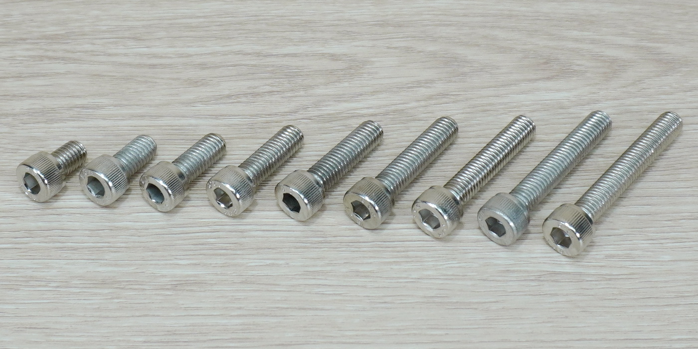 Hex Socket Cap Screw M8x35mm Nickel-plated (10ตัว/ถุง)