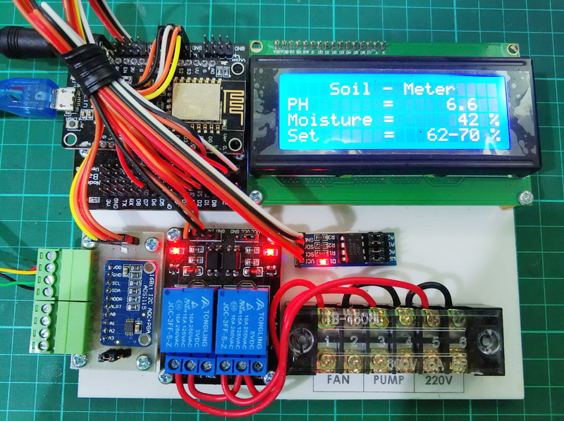 เครื่องควบคุม "ความชื้นในดิน" ด้วย Netpie