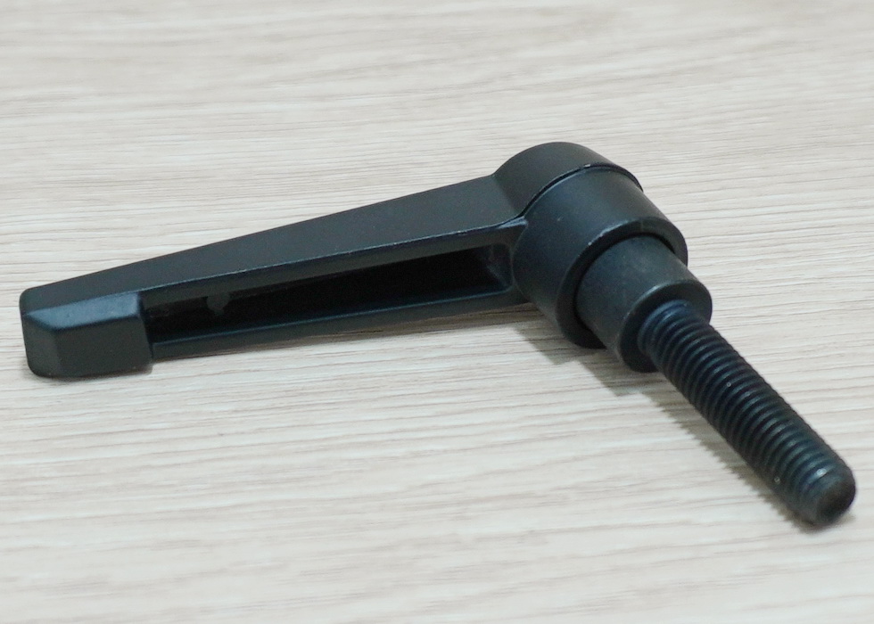 M8 x 20mm Metal Knob Adjustable Handle Lever Grip Black