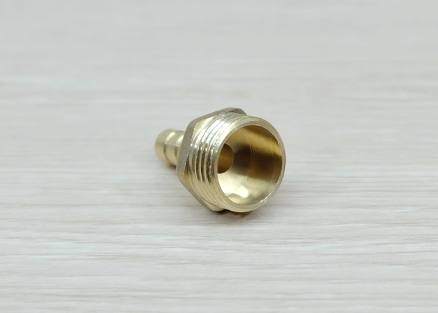 Male Thread 1/2BSP (20.5mm) to Straight Barb Tail 8mm Brass Connector