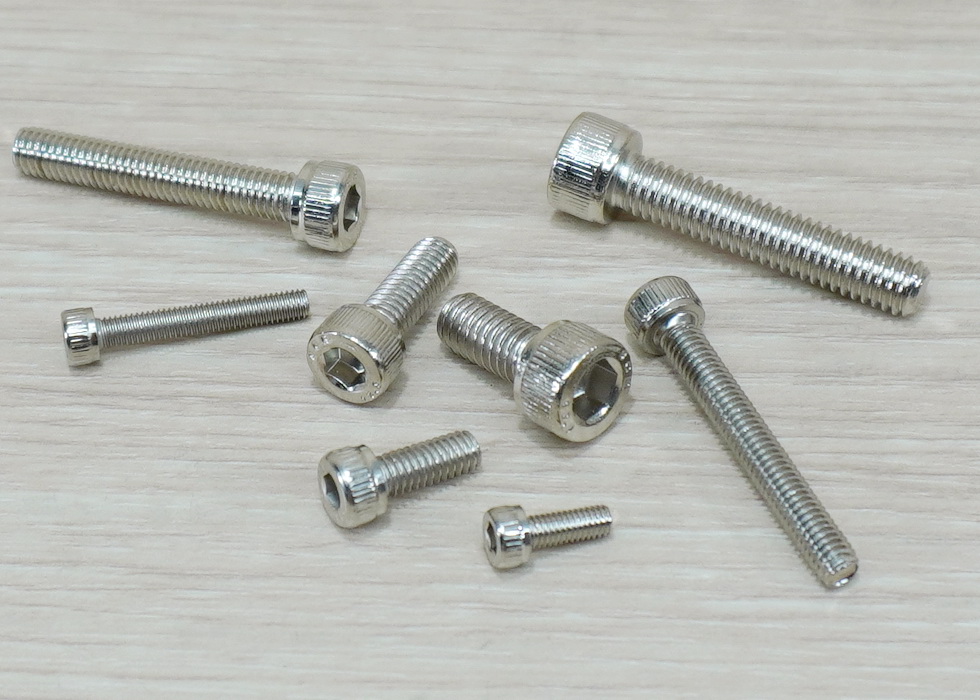 Hex Socket Cap Screw M6x12mm Nickel-plated (20ตัว/ถุง)