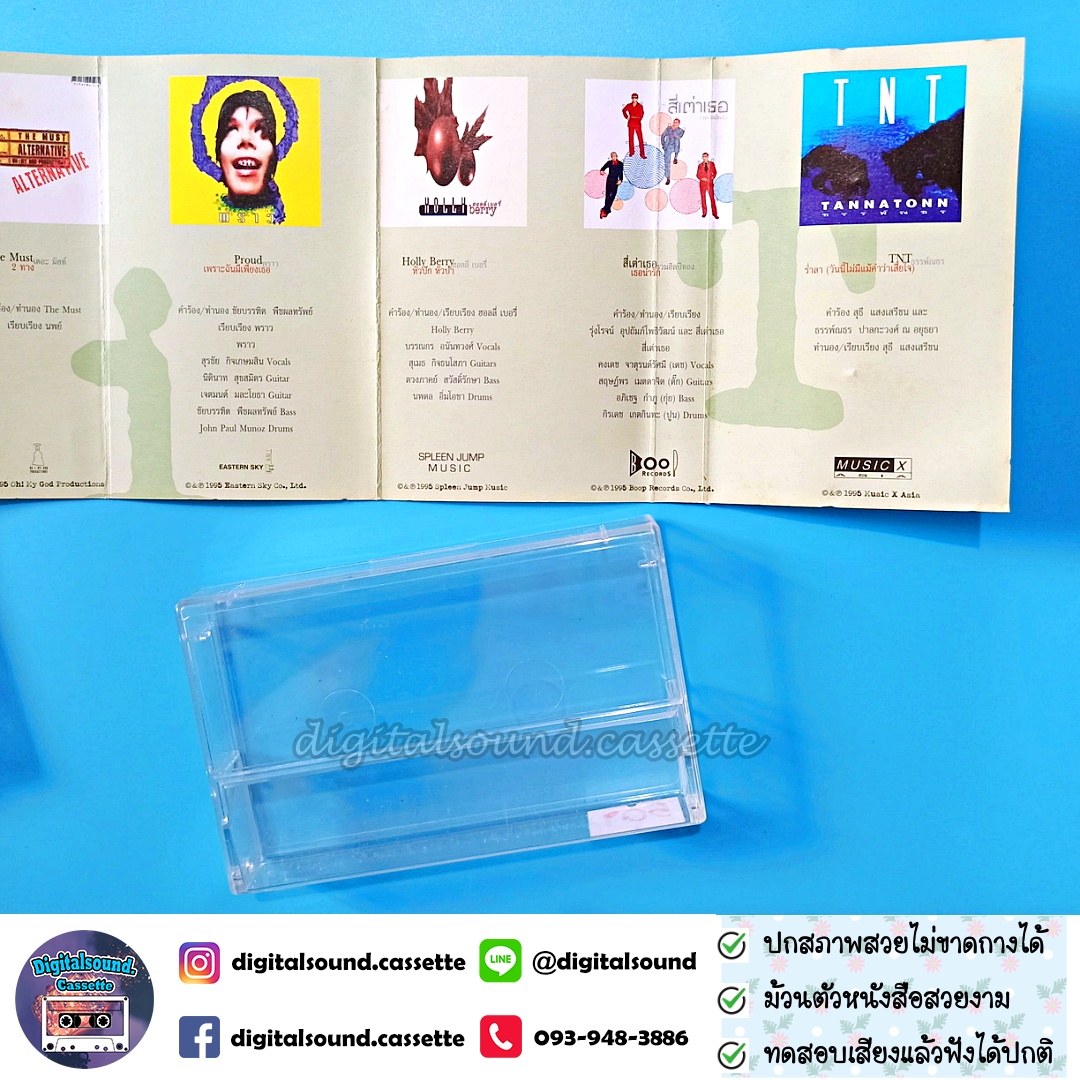 เทปคาสเซ็ท โมเดิร์นด็อก Moderndog พราว อัยย์ The Must สี่เต่าเธอ Holly Berry TNT ป้าง อัลบั้ม HIT งานเพลงชุดพิเศษ จาก 12 ศิลปิน INDIES โดย ONPA
