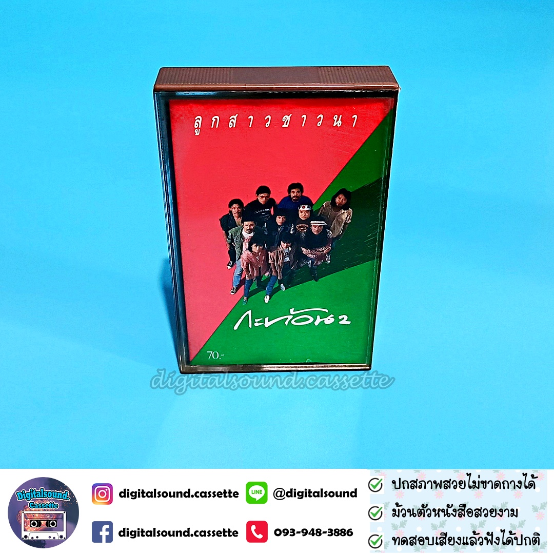 ขายเทปเพลง เทปคาสเซ็ท กะท้อน อัลบั้ม ลูกสาวชาวนา กะท้อน 2