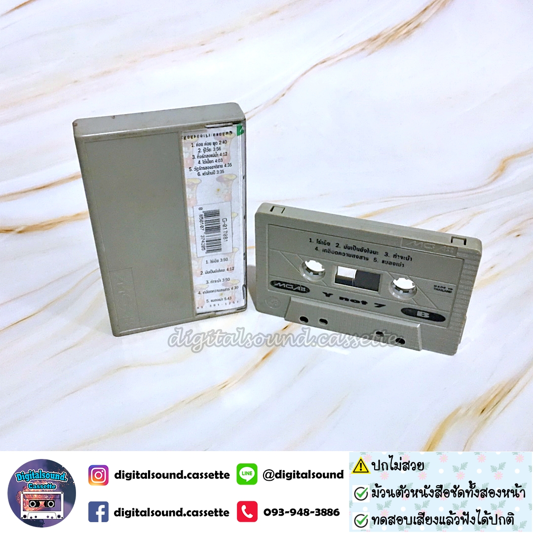 ⚠️ปกไม่สวย เทปคาสเซ็ท Y not 7 อัลบั้ม Y Not 7