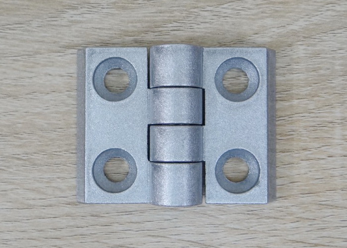 บานพับ Zinc Alloy Hinge for Alu-Profile 3030 ระยะรู 30x23 mm (สีเงิน)