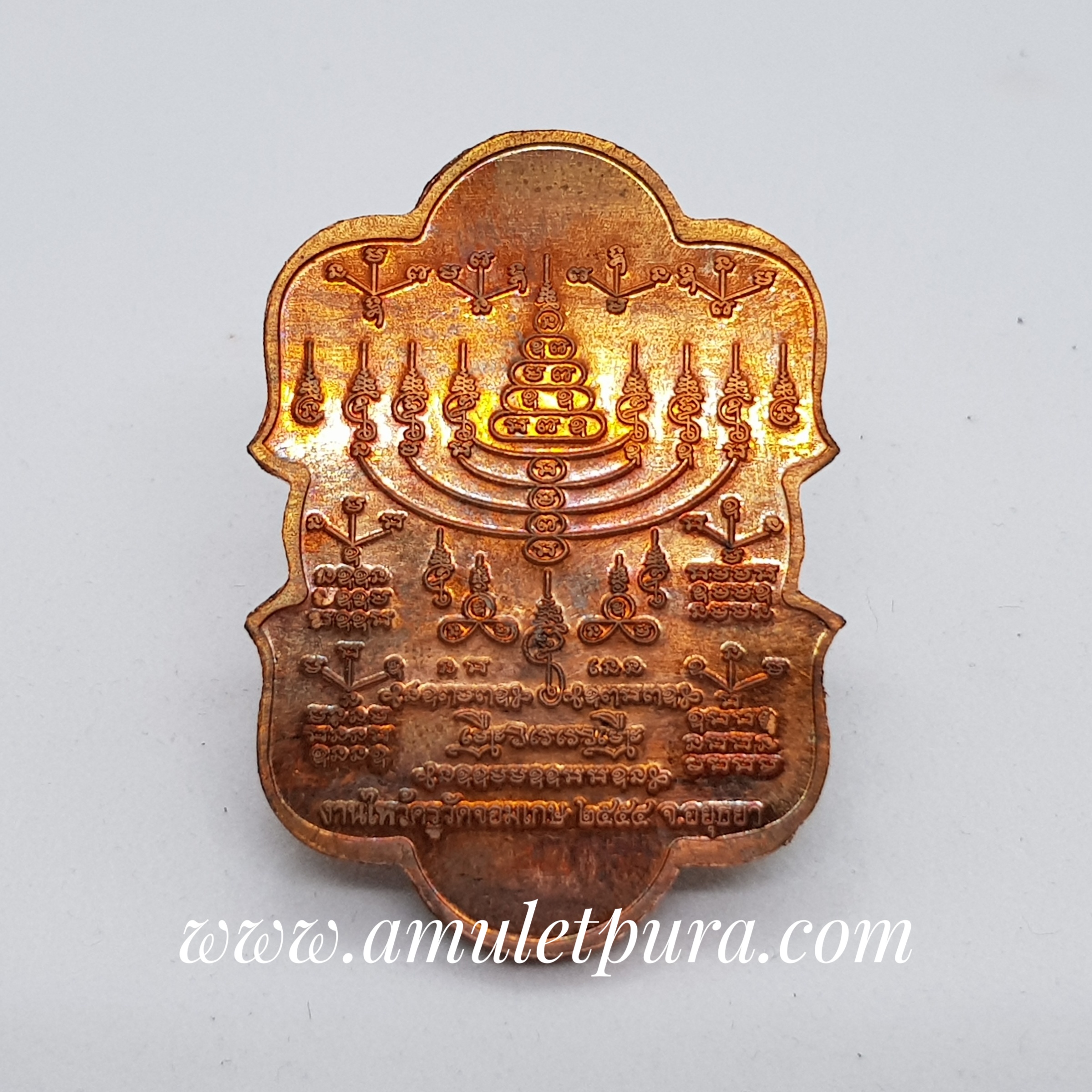 เหรียญพ่อปู่ฤาษีหลังยันต์มหามงคลพุทธคุณ (ทองแดง) ไหว้ครู ปี54 พระอาจารย์เลี้ยง วัดจอมเกษ จ.พระนครศรีอยุธยา