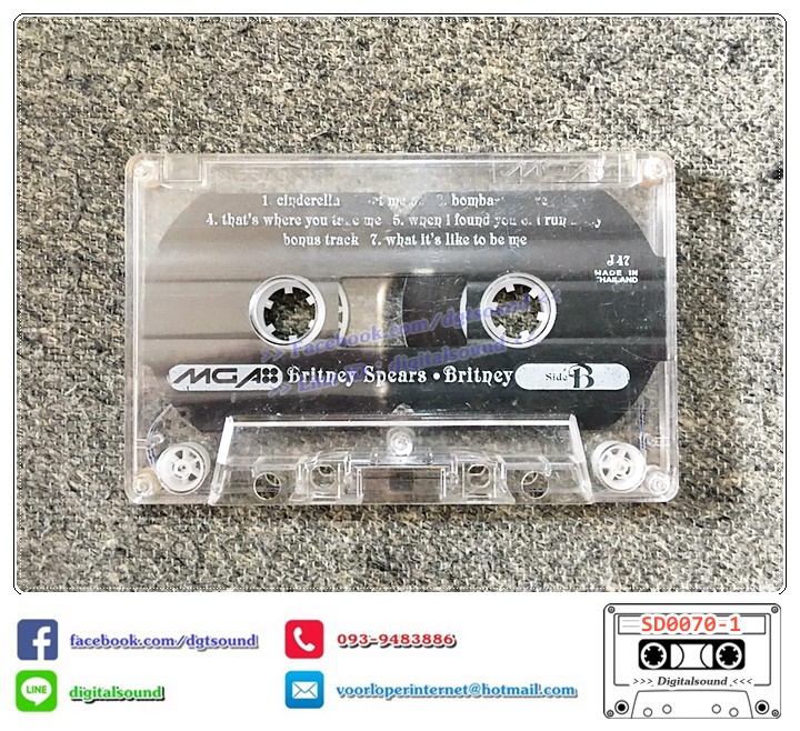 เทปคาสเซ็ท Britney Spears อัลบั้ม Britney