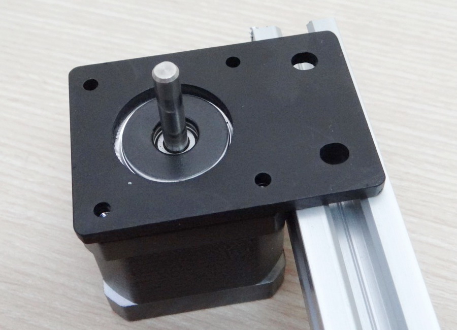 Aluminum Plate (black) Nema17 Stepper Motor Bracket - Thickness 4mm