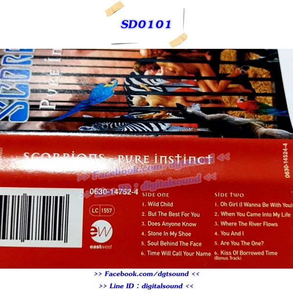 ขายเทปเพลง SCORPIONS อัลบั้ม Pure instinct