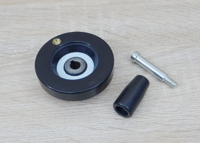 63mm Bakelite-Solid Handwheel Bore 8mm+Keyway 3mm