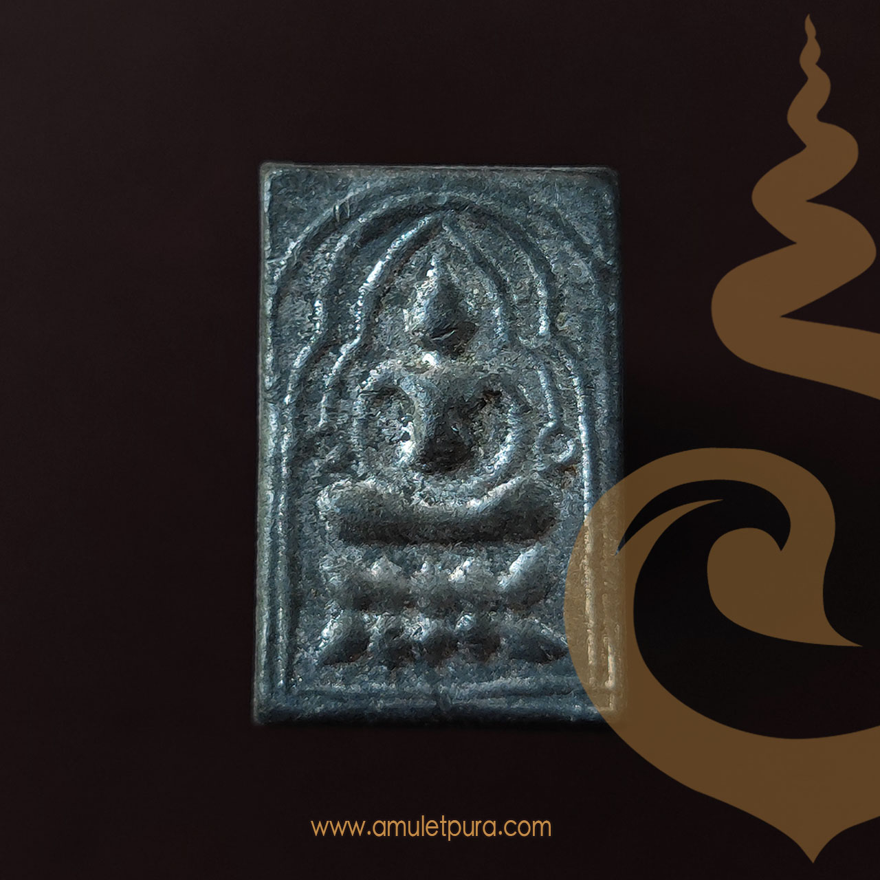 พระหลวงปู่ศุข พิมพ์ประภามณฑลหลังลายมุ้ง เนื้อชินตะกั่ว ปี14 วัดปากคลองมะขามเฒ่า จ.ชัยนาท (หลวงปู่ฤาษีลิงดำ ร่วมปลุกเสก)