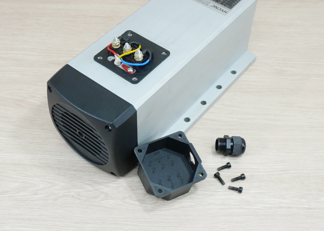 3.5KW 220V ER20 Air Cooled Spindle Motor (GDZ93X82-3.5) Junction Box
