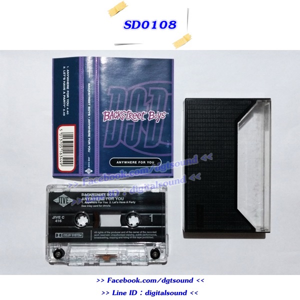 เทปคาสเซ็ท BACKSTREET BOYS อัลบั้ม ANYWHERE FOR YOU