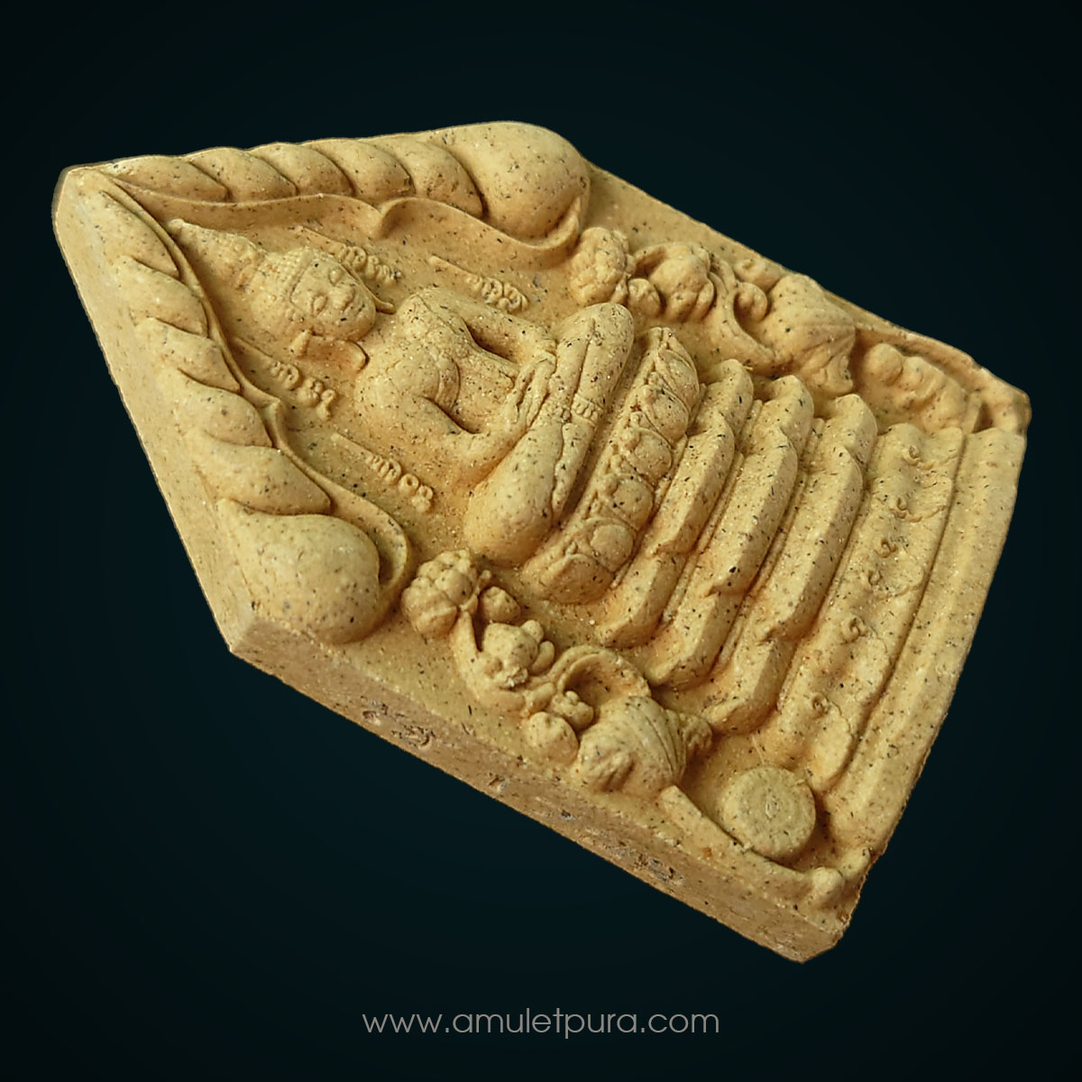 พระพุทธเจริญทรัพย์ (เนื้อรวมผงว่านผงพุทธคุณ) ปี66 หลวงปู่มหาศิลา สิริจันโท เมตตาอธิษฐานจิตปลุกเสกเดี่ยว (มีโค้ด หมายเลข 1729)