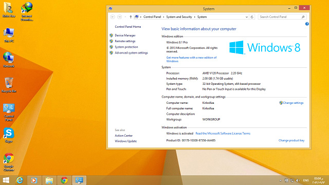 Windows 8.1 Pro 32/64 bit Activation Key (multi language)