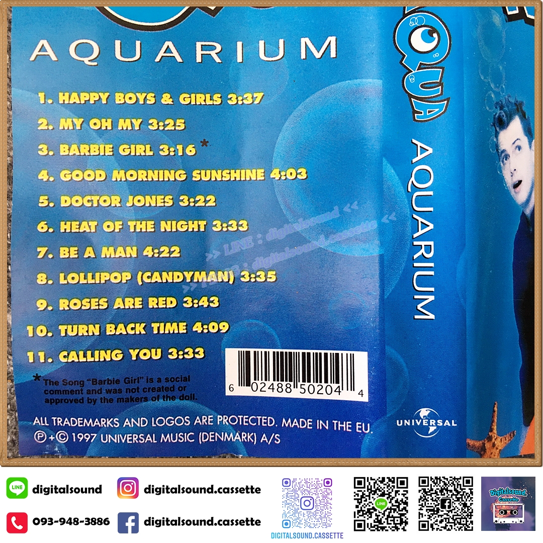 เทปคาสเซ็ท AQUA อัลบั้ม AQUARIUM