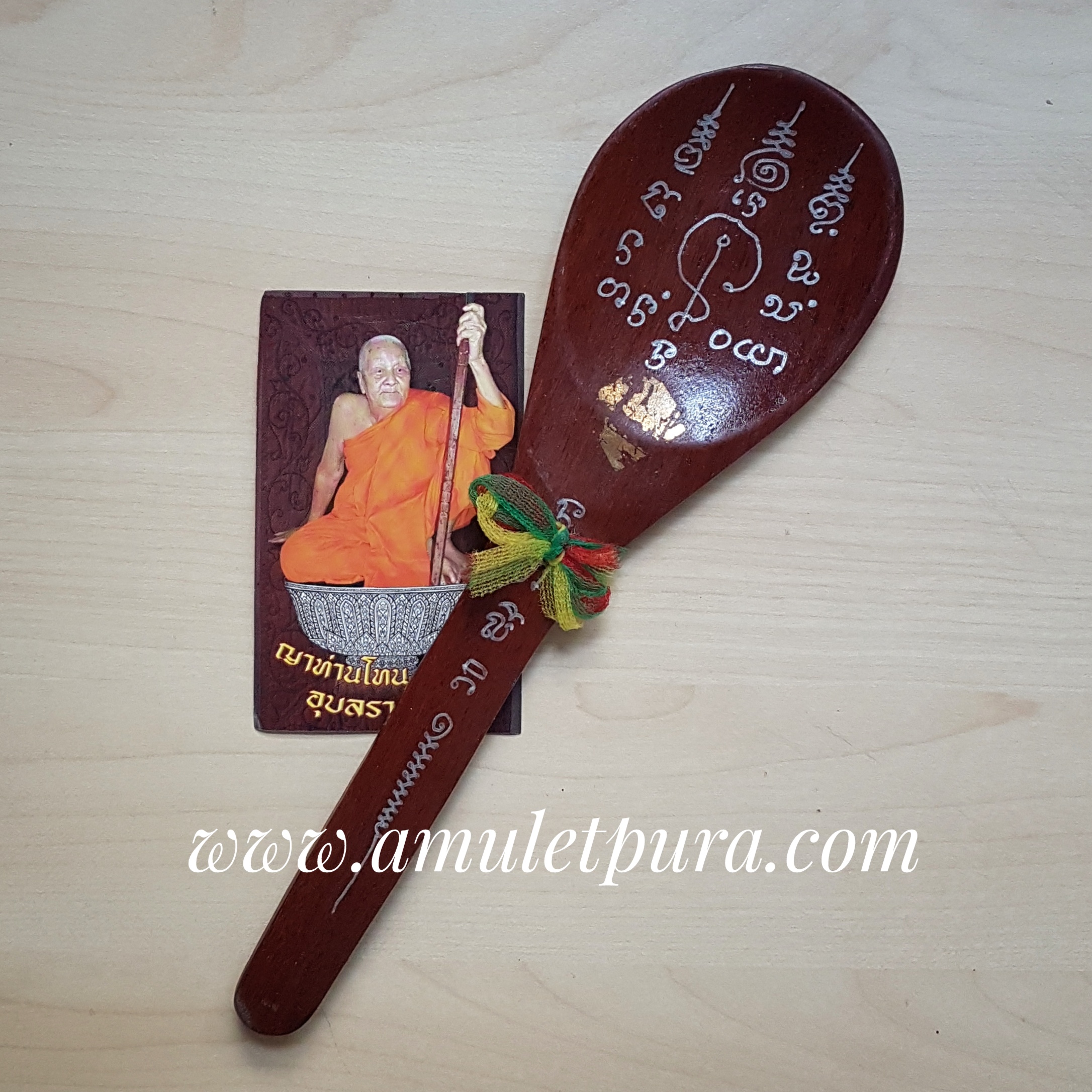 ทัพพีหน้าหัก นางกวักซ่อนรูป ปี55 หลวงปู่ญาท่านโทน วัดบ้านพับ จ.อุบลราชธานี