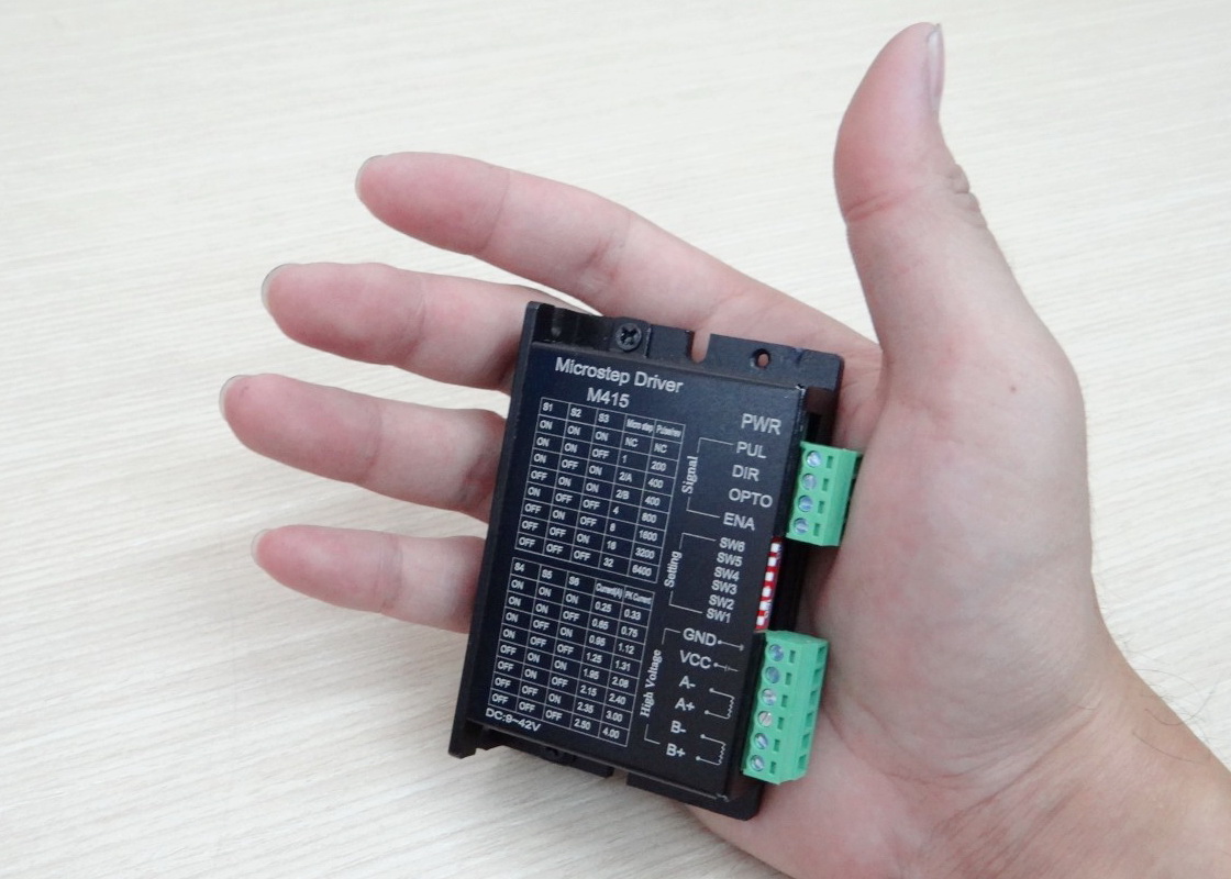 M415 Microstep Driver Peak 4A, 9-42 VDC [Aluminum Cover] 2-Phase