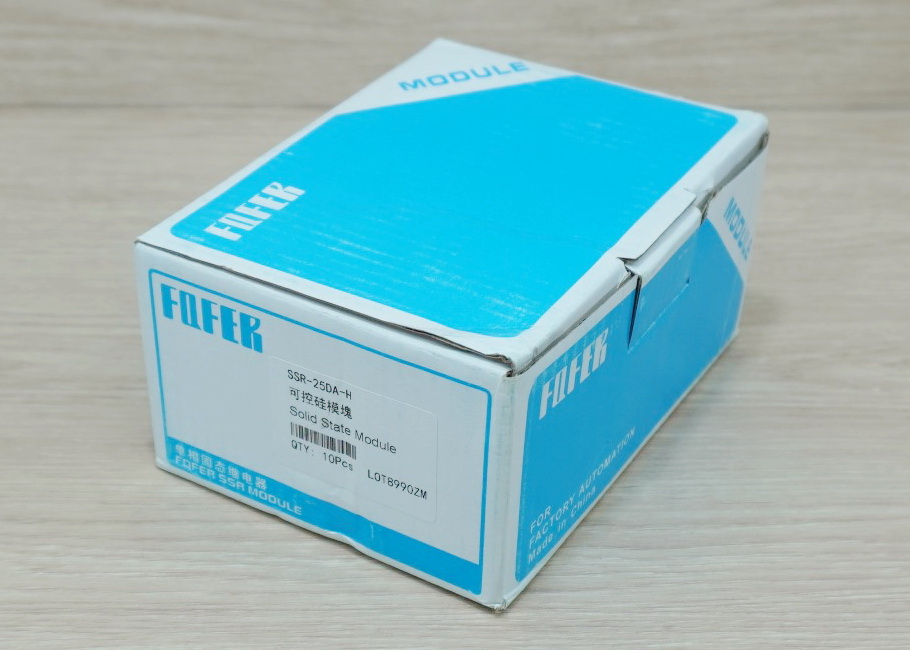 Solid State Relay, SSR-25DA-H, input 3-32VDC output 90-480VAC, 25A