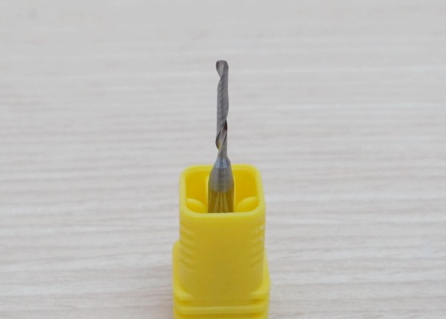 Wood/Acrylic - 3.175x1.5x12mm Single Flute Bit Carbide End Mill (SHKxCEDxCEL) เกรด 3A