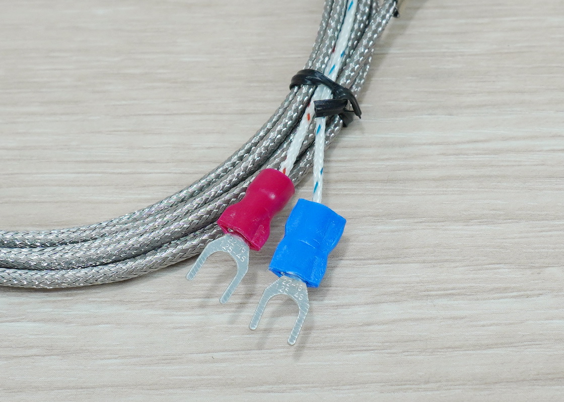 5M Cable หัวเกลียว M6x1.0 K Type Thermocouple 0-400C Sensor Probe