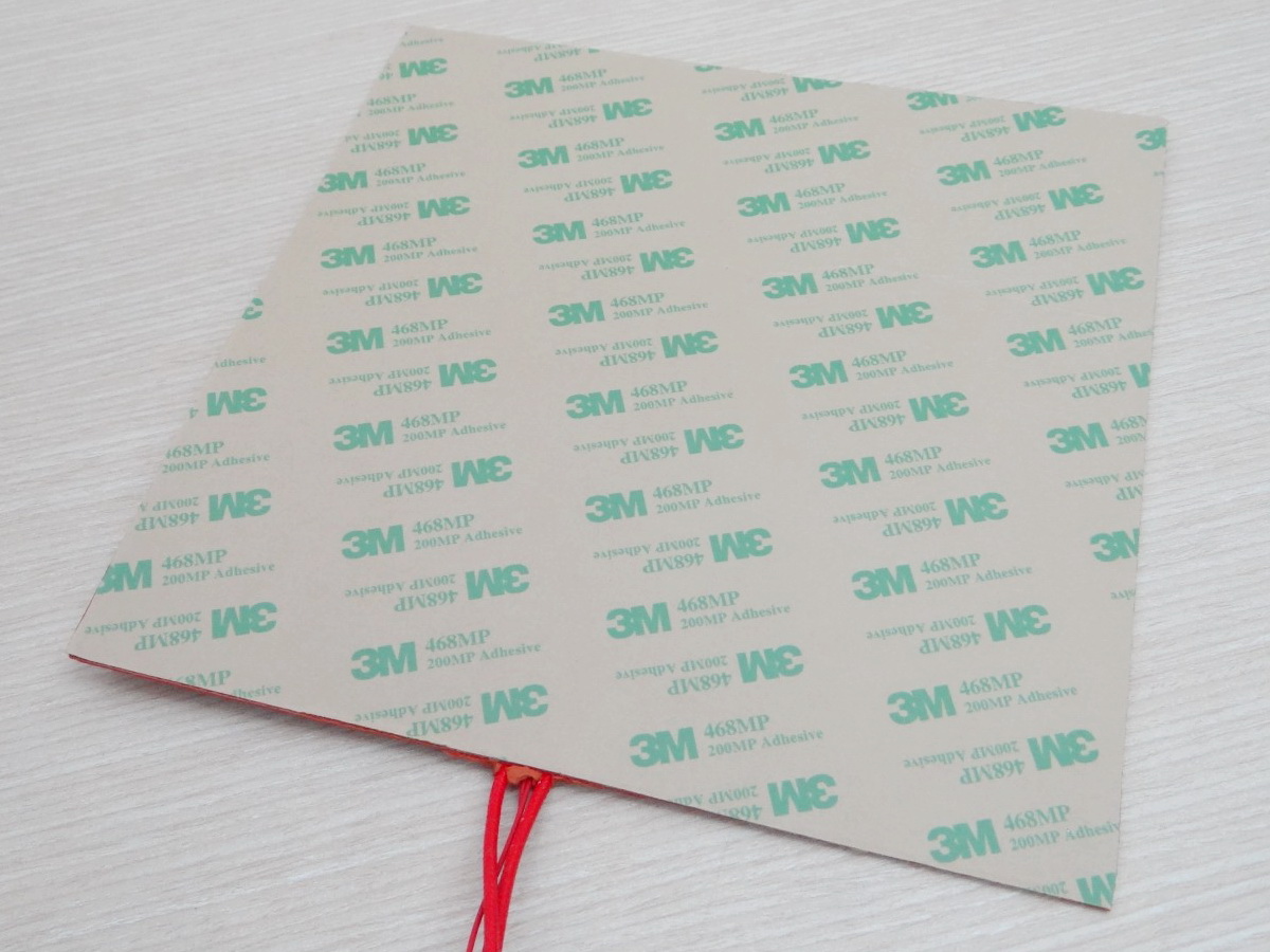 Silicone Heating Pad 200x200 mm 12V 200W + NTC 100K 3950