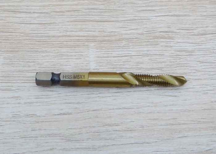 M6 x 1.0 Hex Shank Titanium Coated Thread Tap HSS6542