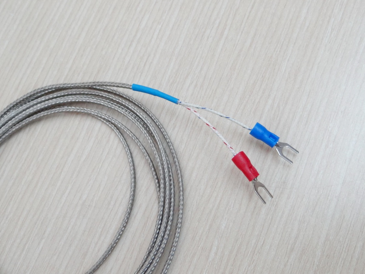 L150mm Probe Sensors K Type - 2M Cable, Thermocouple 0-400C, Thread M8, Diameter 5mm