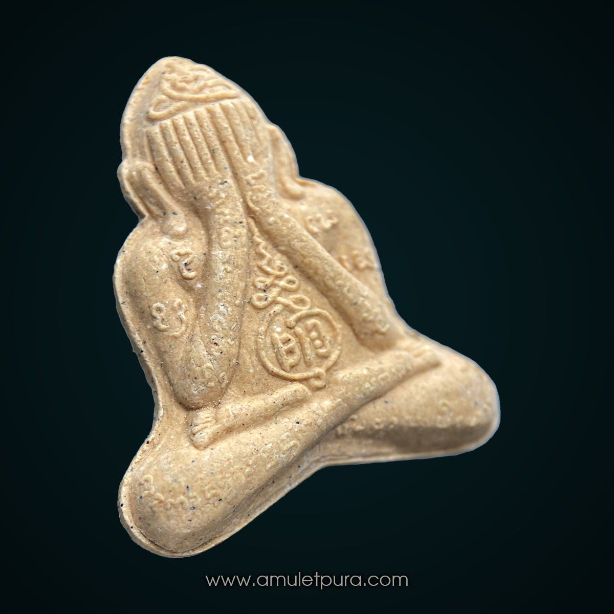 พระปิดตามหาลาภหลังกบเจ็ดดาว เนื้อผงอาถรรพ์ตาฝังพลอยเสก อ.เม้ง ขุนแผน