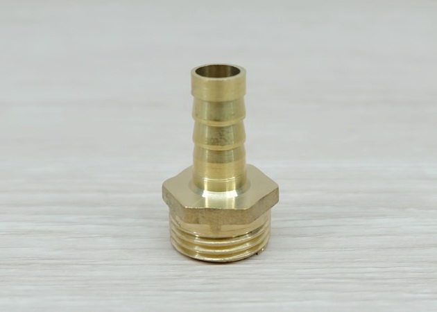 Male Thread 1/2BSP (20.5mm) to Straight Barb Tail 10mm Brass Connector