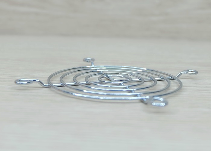 Fan Cover 80mm x 80mm Protective Metal Grille (สีเงิน)