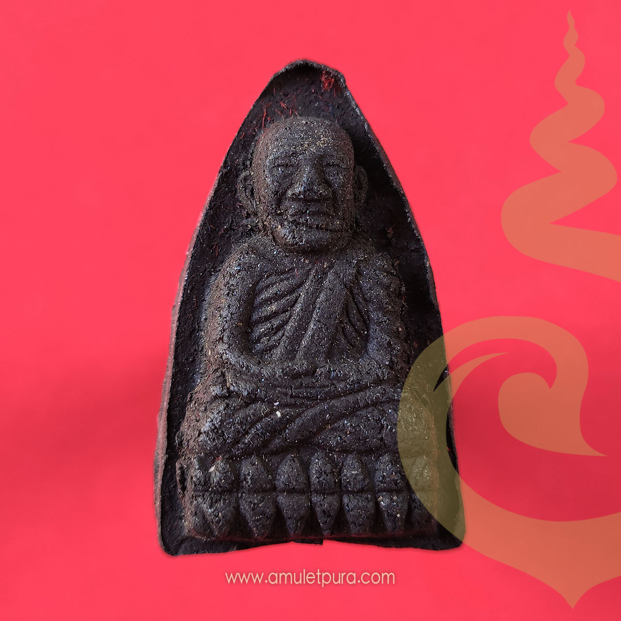 หลวงปู่ทวดเนื้อว่าน รุ่นเจ้าฟ้าเพชรรัตน์ ปี37 อาจารย์นองเป็นเจ้าพิธี ปลุกเสกที่วัดช้างให้ ฝังตระกรุดเงินนารายณ์แปลงรูป