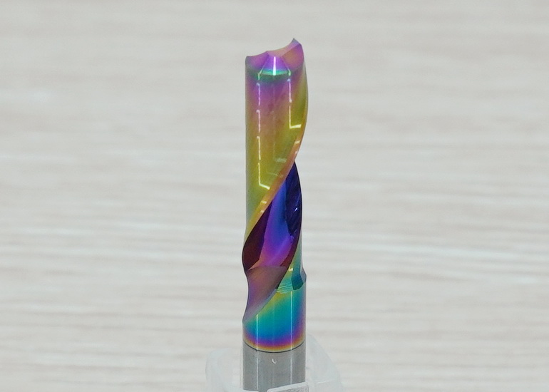 [เกรด 5A] - Single Flute DLC Coating 6x6x22 High Efficiency End Mill, Shank 6mm